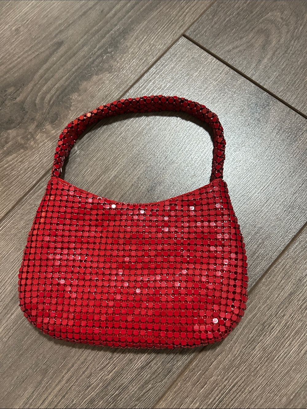 Elizabeth Arden Red Sequin Mini Shoulder Bag